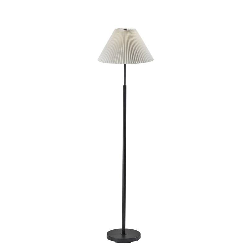 Lampe sur pied traditionnelle 60,75 po Otto, Noir