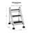 Hively 3 - Step Steel Lightweight Folding Step Stool