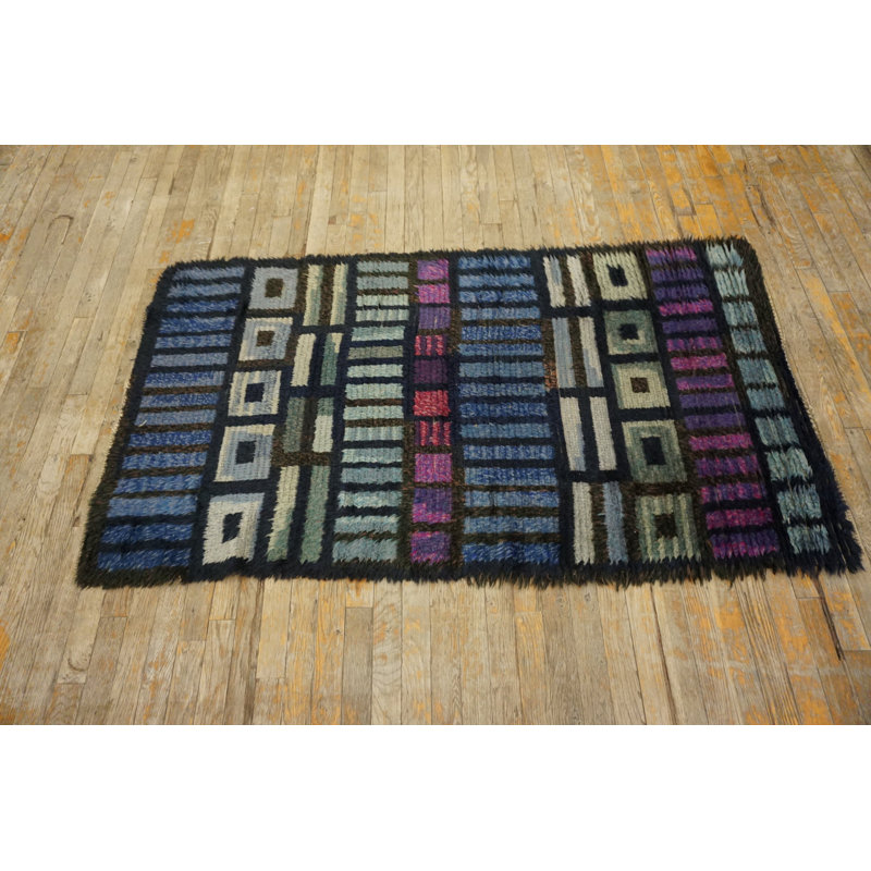 Tapis à poils longs Rya Mid-Century