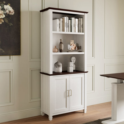Ashantey 71" Storage Bookcase with 3-Tier Shelf by Lark Manor