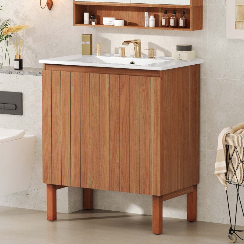Bathroom Vanity with Ceramic Sink