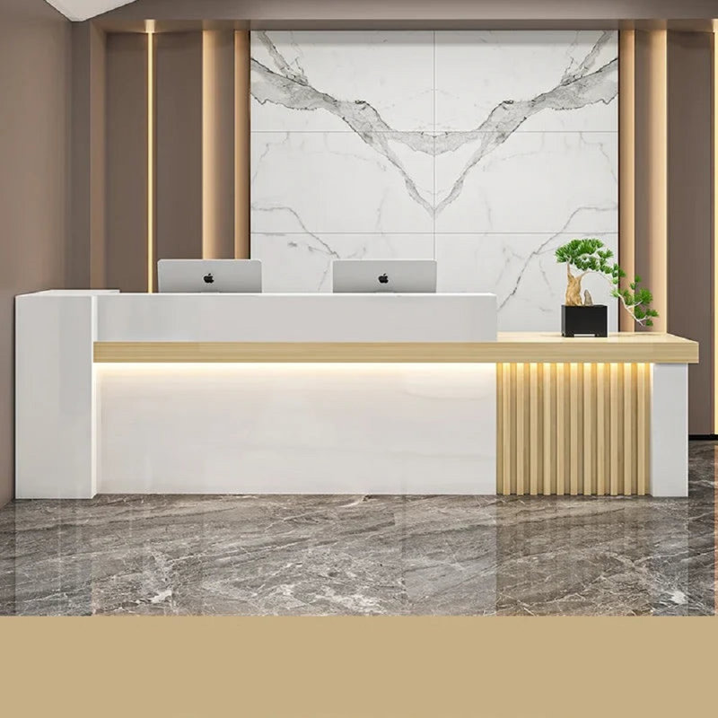Clairemarie Executive Desk, Left, Beige