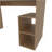Sanders Computer Desk In Melamine With Open Storage, Natural Oak