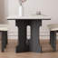 Ensemble de table rectangulaire luxueux en bois massif clair-111688942