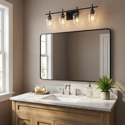 Breena Dimmable Vanity Light in Black