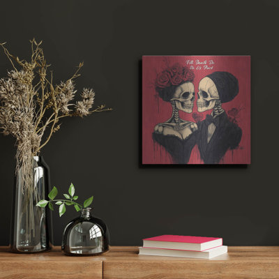  'Till Death Do Us Part' by Rich Monet Metal Wall Art, 12" x 12"