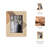 Woven Photo Frame - Contemporary Ivory and Natural Brown Wood and Resin Decorative Picture Frame for Home or Office Photo Display - Photo Gift Idea.-431712690