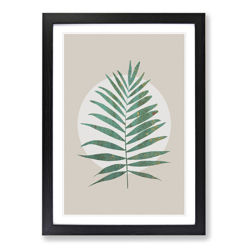 Botanical Fern - Framed Print, 65cm H x 48cm W x 2cm D, Black