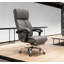 Fauteuil de bureau inclinable à haut dossier avec repose-pieds pour un confort de travail ultime et un soutien idéal pour la maison et le bureau