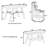 6-Piece Wood Counter Height Dining Table Set with Storage Shelf-619368351