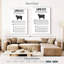 Tableau des coupes d'agneau Senne-108473510