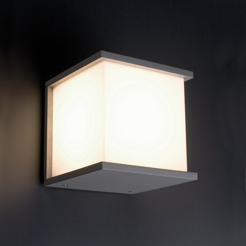 Colne Light Grey Outdoor Flush Mount
