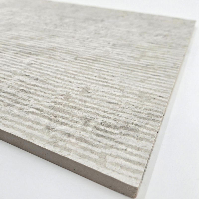 Modern Travertine Ruled 12x24, Gray