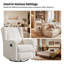 Fauteuil inclinable et berçant pivotant de 29,1 po Wykoff-888296865
