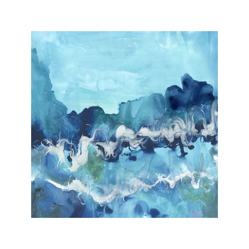 «Energy Blend» par Elle Youngstrom - Peinture, Glacis marbré, H 24 po x l 24 po