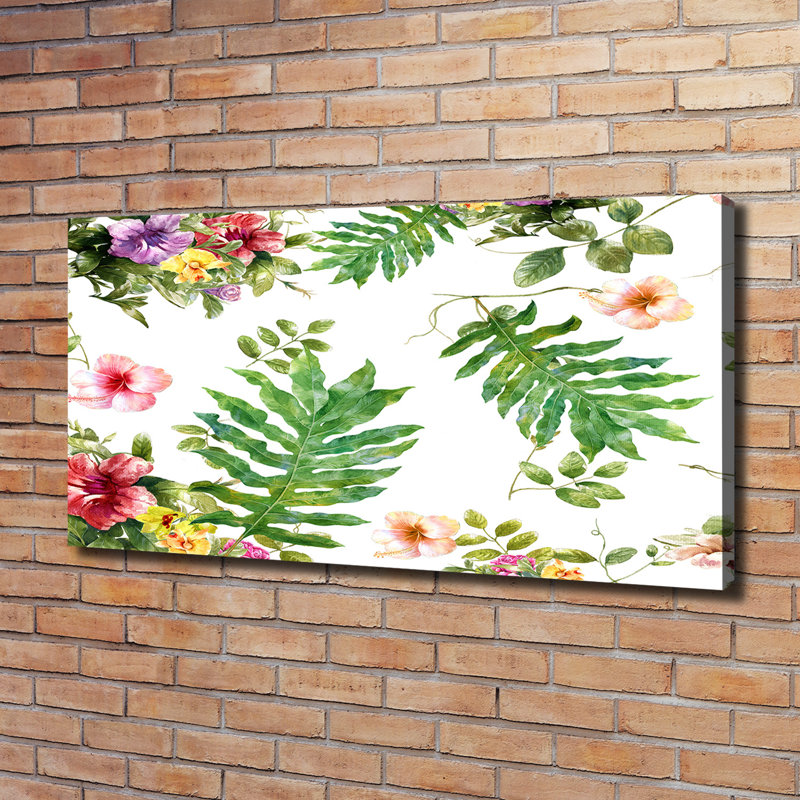 Floral Pattern - Wrapped Canvas Print