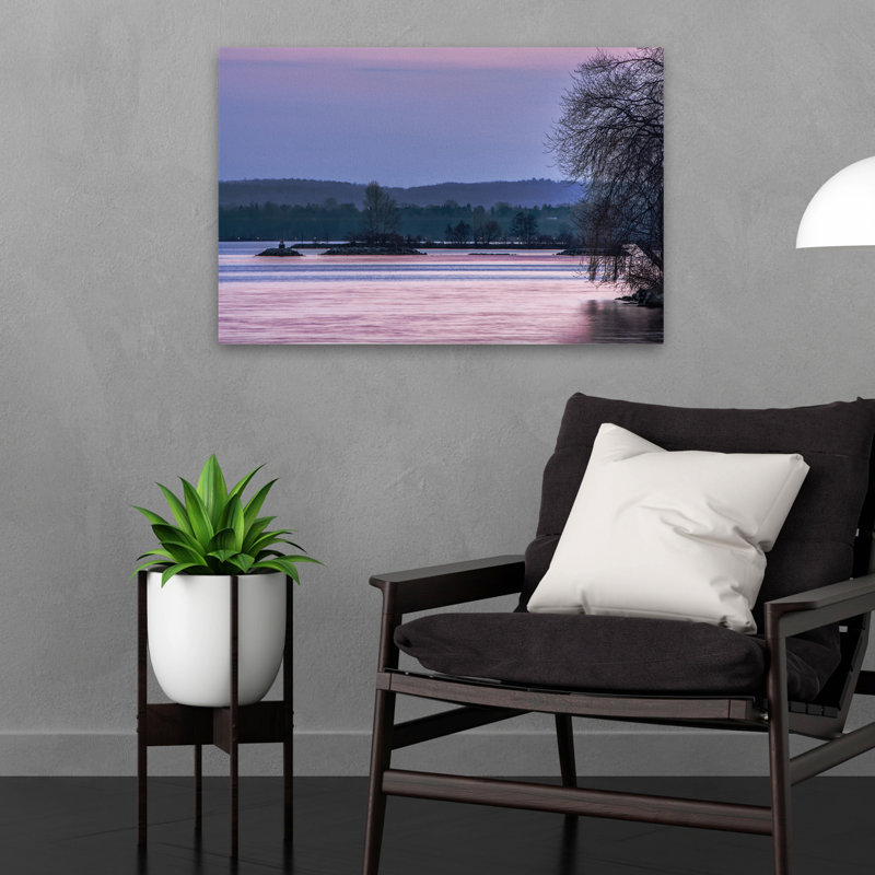 «Evening On The Bay», art abstrait, H 24 po x l 16 po