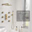 Revitalize 12 Inch Luxury Thermostatic Complete Shower System with Rough-in Valve-62520466