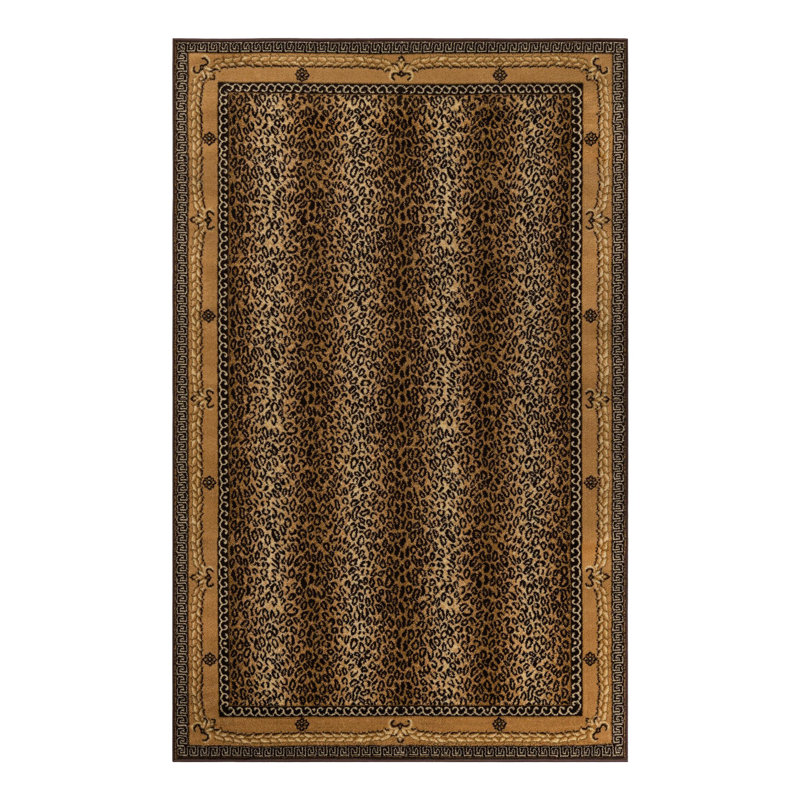 Animal Print Indoor Rug, Rectangle 5'3" x 8'