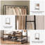 Clothing Rack With 2 Shelves, 6 S Hooks
