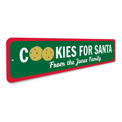 Plaque en aluminium Christmas Cookies