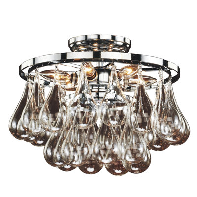 Hembree Glass Semi Flush Mount