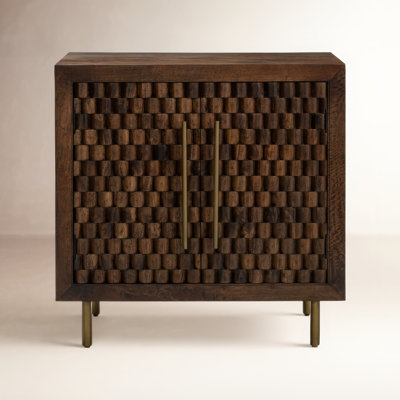 Abshire Mango Wood Accent Cabinet