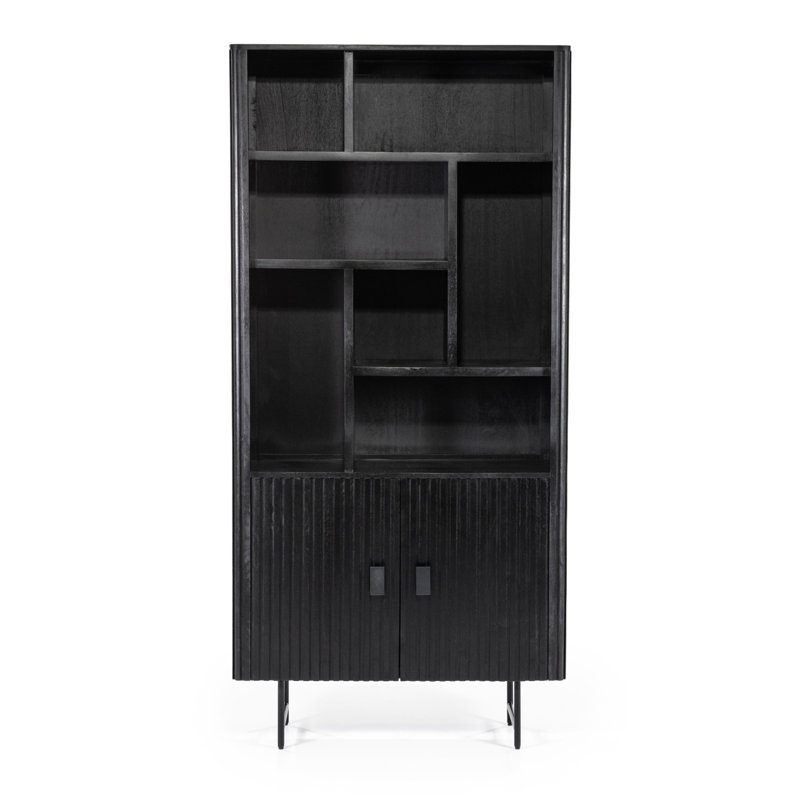 Remi Bookcase Storage Bookcase, Black