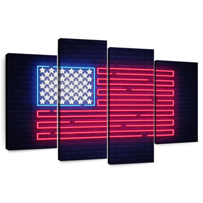 Borges USA Flag Neon Sign
