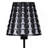 16" Traci Black Geometric Metal Table Lamp