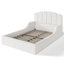 Lit de sol pour enfants Cloudnest Plush Teddy avec tête de lit festonnée-135818704-135818705