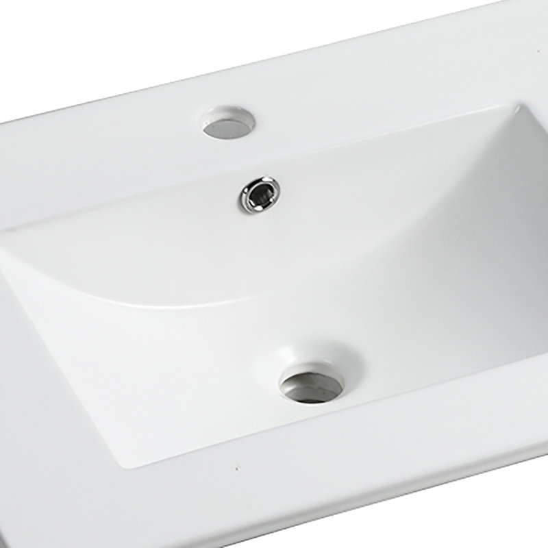 Lavabo de meuble-lavabo en céramique blanc Topcraft