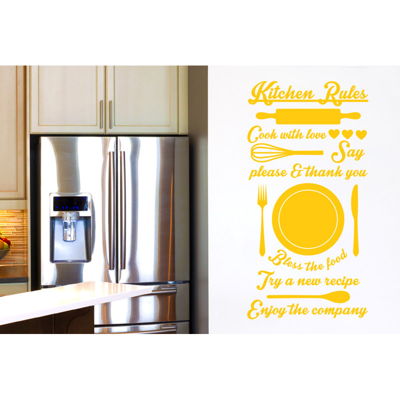 Wall Decal, Dark Yellow