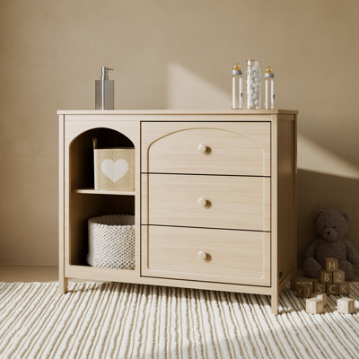 Commode combinée 3 tiroirs Olivia