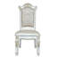 Santiago White And Bone Wood Side Chair (Set Of 2) With Nailhead Trim