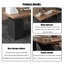 Bureau rectangulaire en bois massif brun + noir-107205914