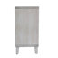 Armoire à porte à volet blanc vieilli