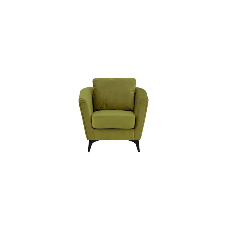 Upholstered Armchair, Olive