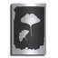 Art mural en métal de luxe «Nature par le lac Gingko 2 noir» par Piper Rhue-106417337