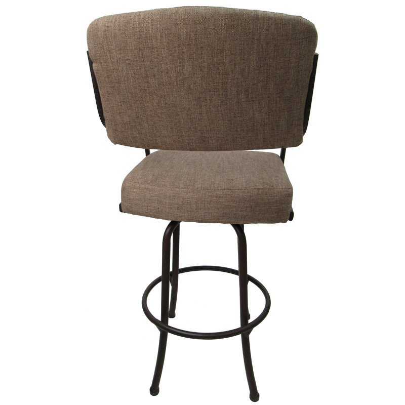 Melvin Swivel Counter Stool, Basin Beige, Brown, Counter Stool (26” Seat Height)