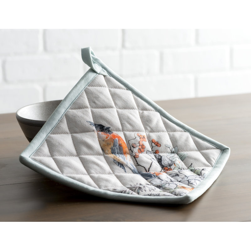 Maison D' Hermine Floral Cotton Potholder Set