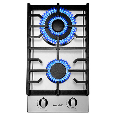 Gas Cooktop 12 inch with WOK Burner,Dual Fuel,Home and RV Stove