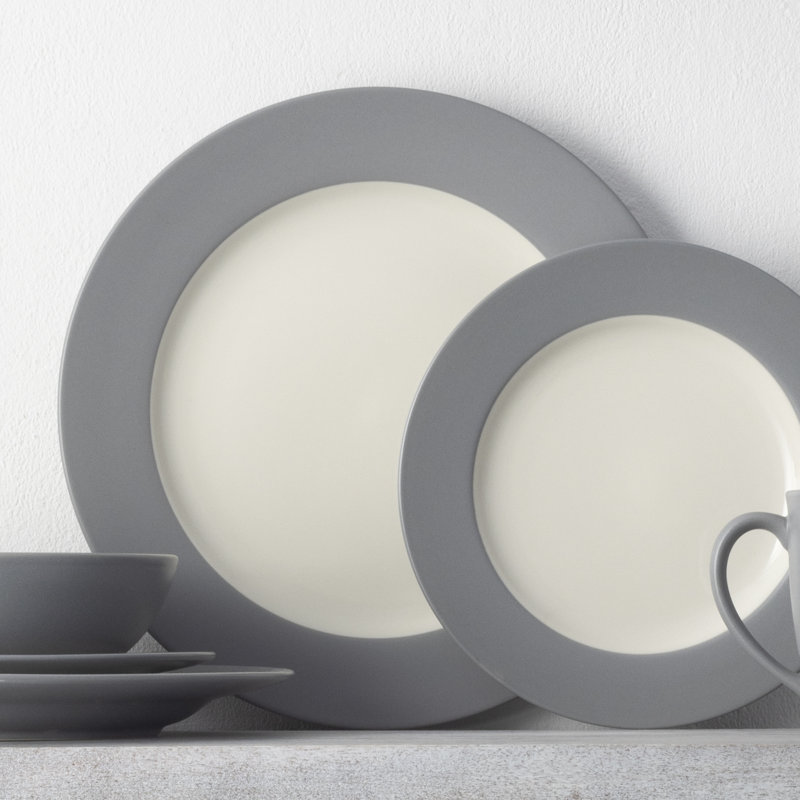 Noritake Colorwave Rim Dinner Plates, 11", Slate