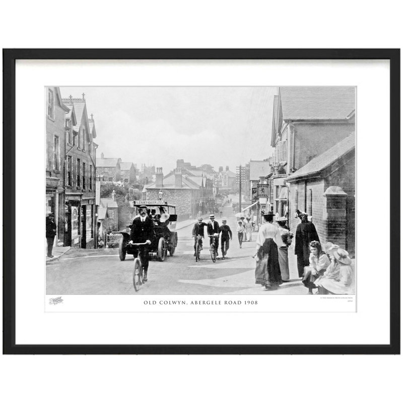Old Colwyn, Abergele Road 1908 by Francis Frith - Single Picture Frame Print, 28cm H x 36cm W x 2.3cm D