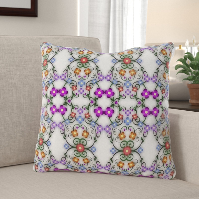 Solid Colour Reversible Throw Pillow, Indoor