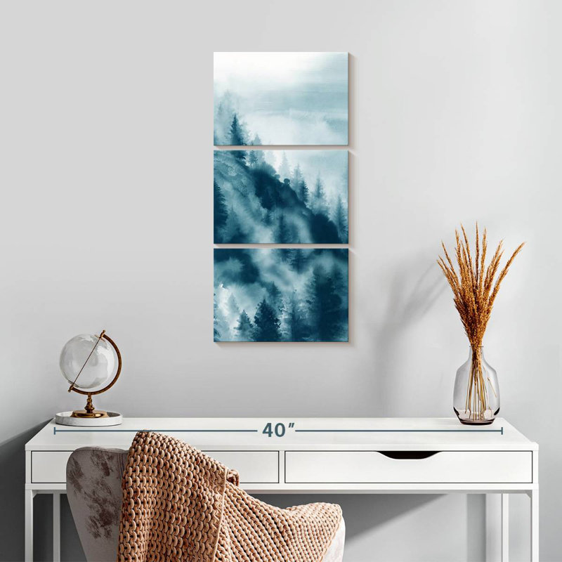 Illustration de rosée brumeuse, H 27 po x l 12 po