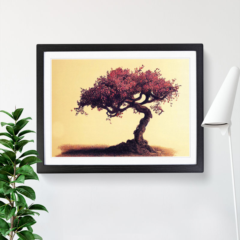Delicious Apple Tree - Single Picture Frame Painting, Black, 46cm H x 64cm W x 2cm D