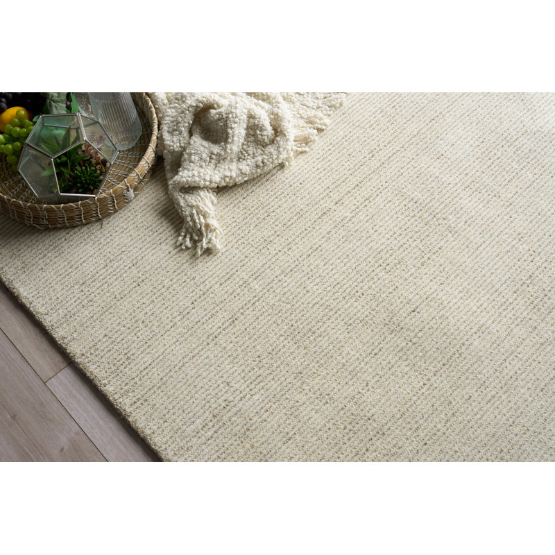 Benton Hand Tufted New Zealand Wool Natural Beige/Ivory Area Rug, 14'X18'