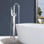 Robinet de baignoire monocommande à fixation au sol avec douche à main-57951684