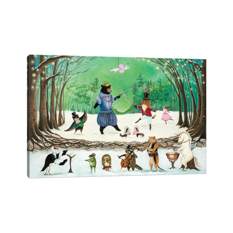 Reproduction d’art, "The Waltz of Winter" par Jahn Vashti, Toile tendue, Pas de tapis, H 8 po x l 12 po x P 0,75 po